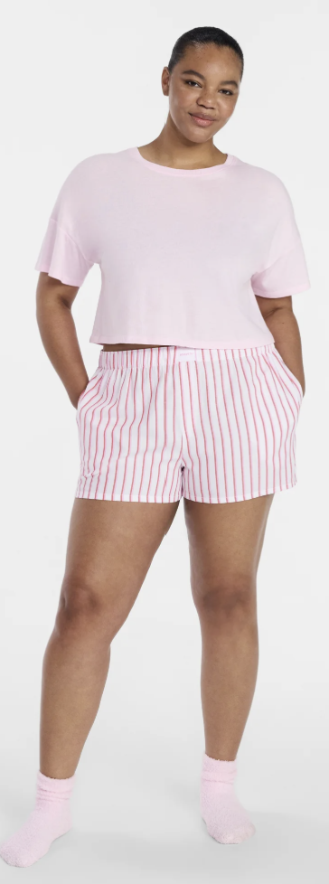 Pink Stripe Boxer Shorts