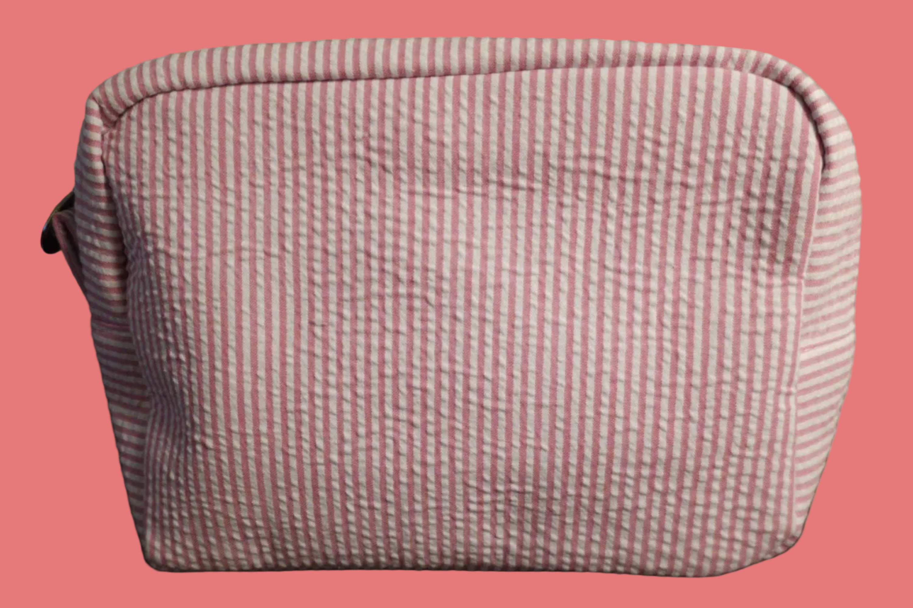 Seersucker Makeup Bag